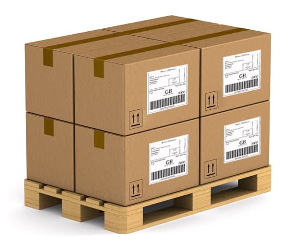 parcels with non branded white labels