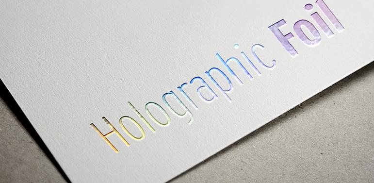 holographic foil printed notepads