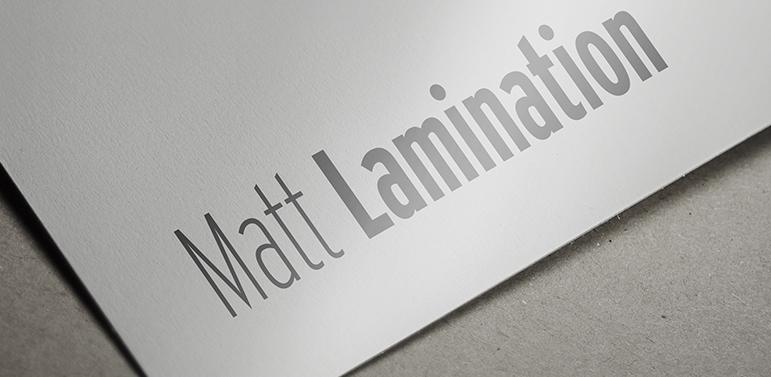 printing matt lamination