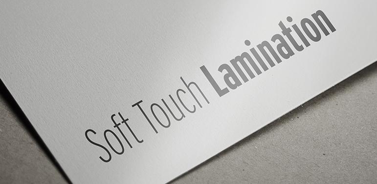 printing soft touch lamination