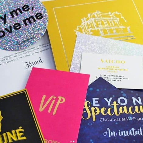 Selection of foiled zcards